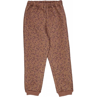 Wheat thermo pants Alex watercolor flowers