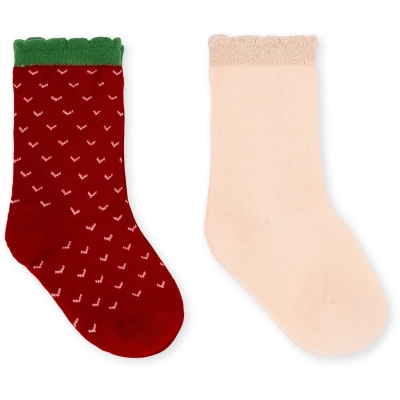 Konges Sløjd 2-pak sokker jordbær