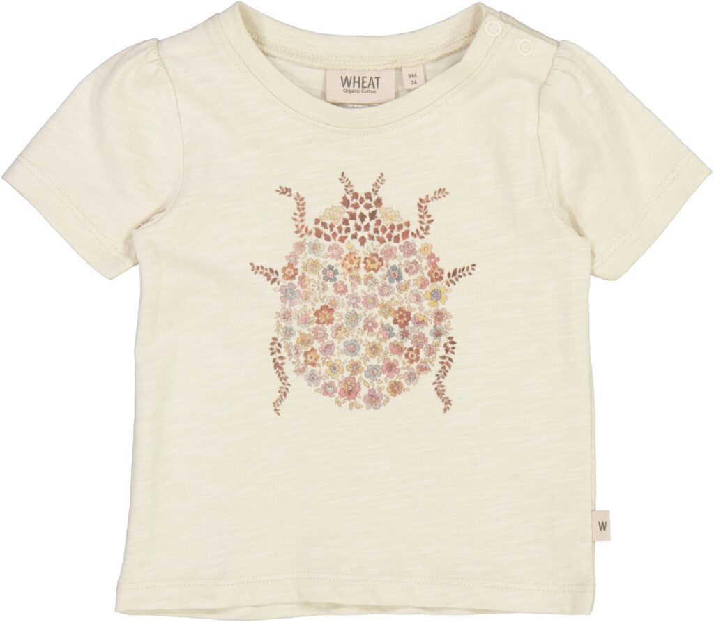 Wheat t-shirt Ladybug flower chalk
