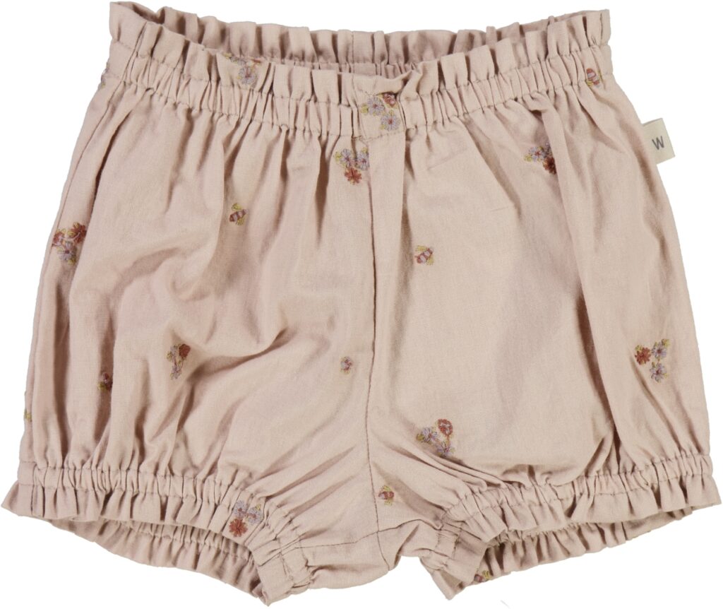 Wheat shorts Angie embroidery flowers