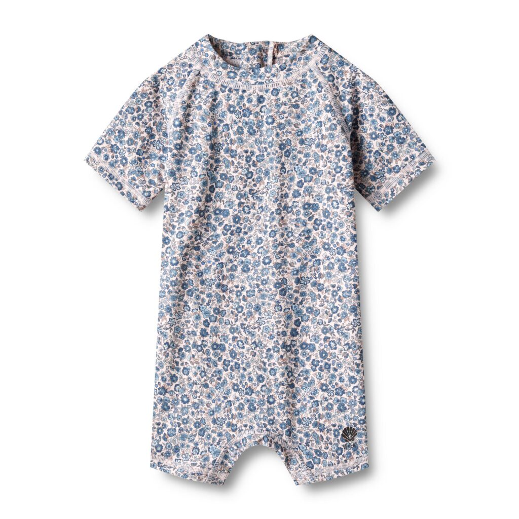Wheat Badedragt S/S Cas m. blomster baby