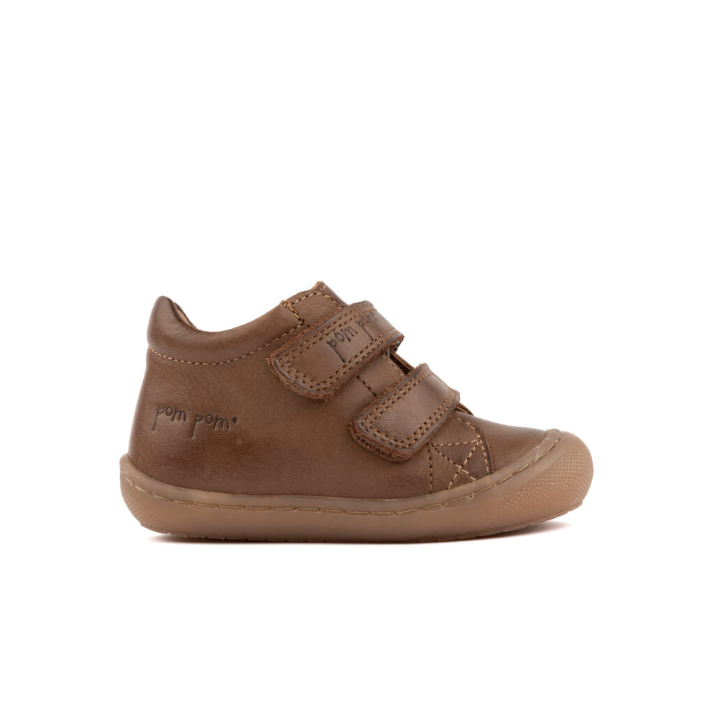 Pom Pom sko dark camel begynder